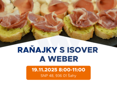 Raňajky s ISOVER a WEBER