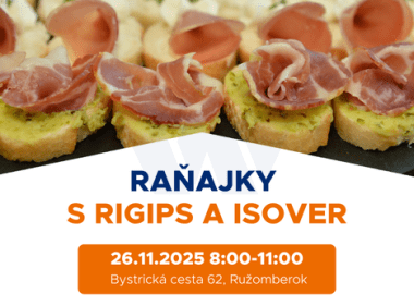 Raňajky s Rigips a Isover