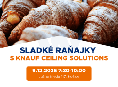 Sladké raňajky s Knauf Ceiling Solutions