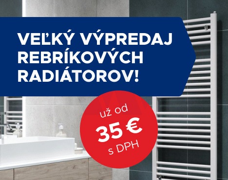 Výpredaj rebríkových radiátorov