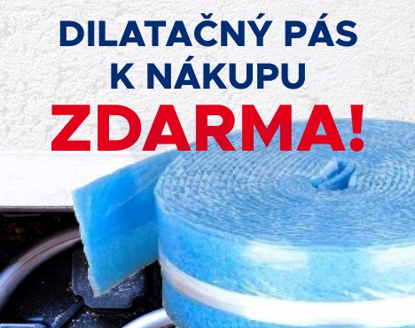 Dilatačný pás k nákupu ZDARMA