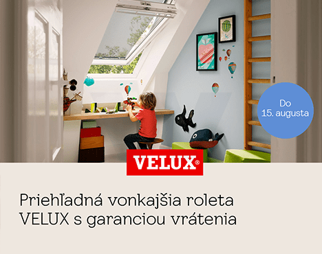 Vonkajšia roleta VELUX bez rizika, bez komplikácií