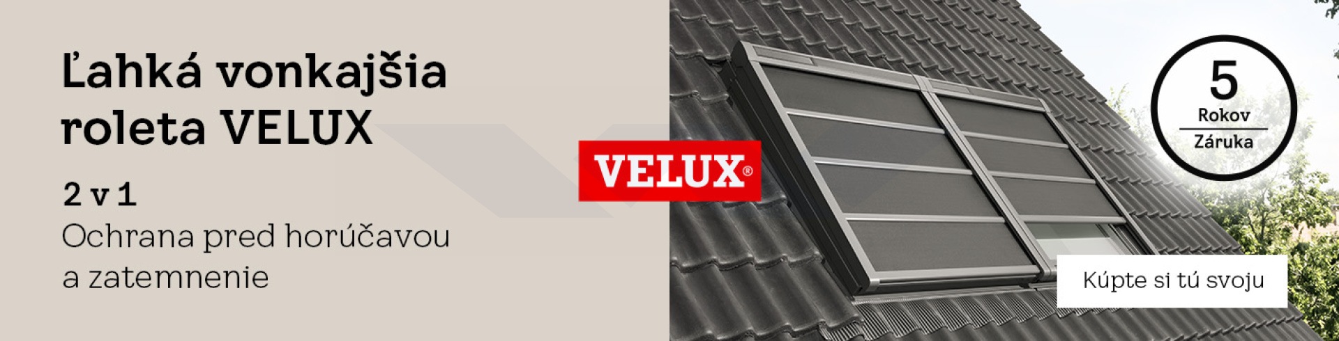 velux rolety SSS_predlzena zaruka