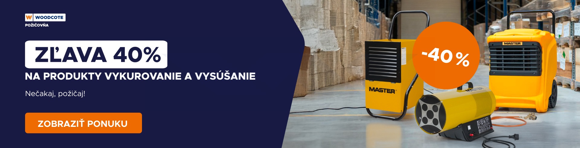 Špeciálna ponuka vo WOODCOTE Požičovni