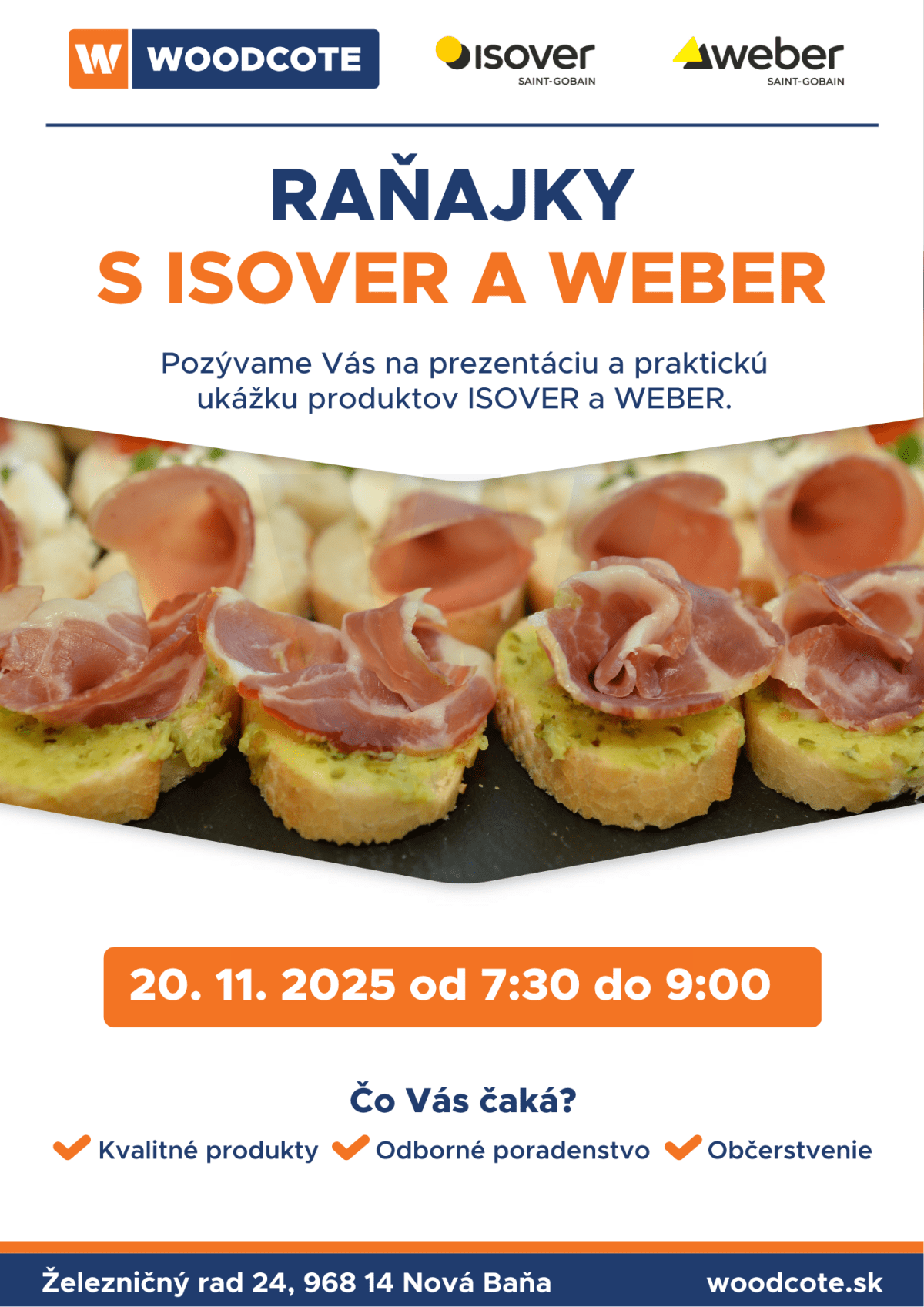 Raňajky s ISOVER a WEBER