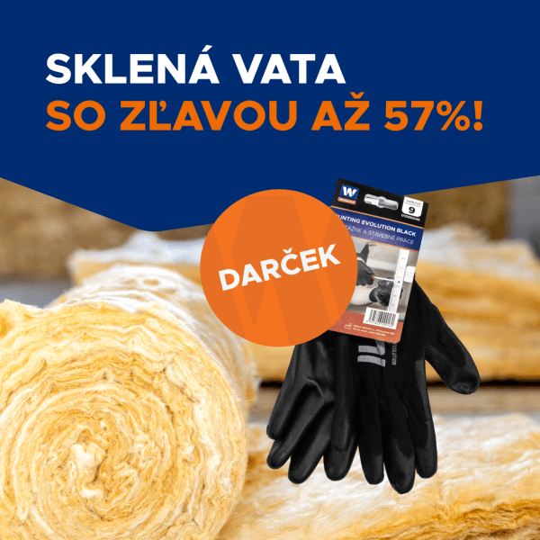 sklená vata s darčekom k nákupu_stavebniny woodcote
