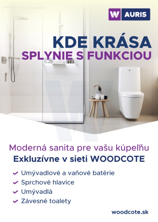 AURIS toaleta, umývadlo, sprcha