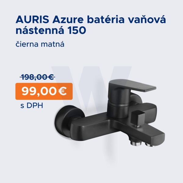 Auris Azure vanova nastenna bateria cierna