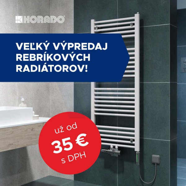 Výpredaj rebríkových radiátorov